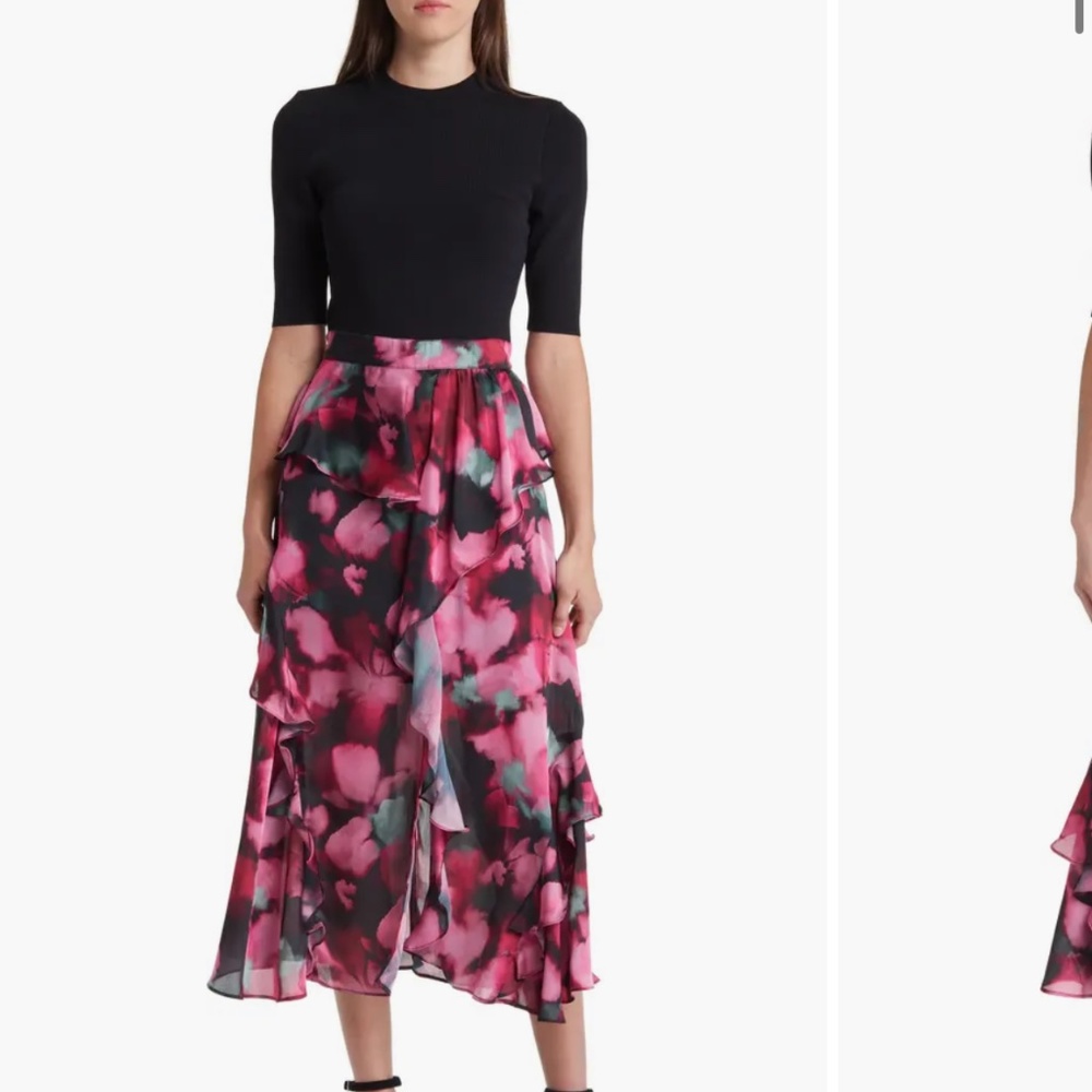 Ted baker darciaa knit and floral midi dress NEW